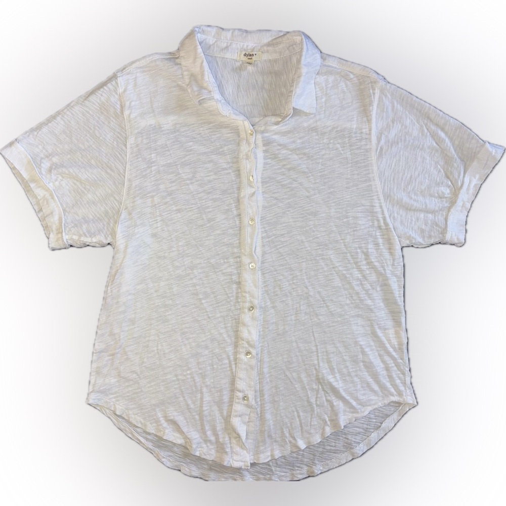 Dylan Roll Sleeve Button Down Top - image 1